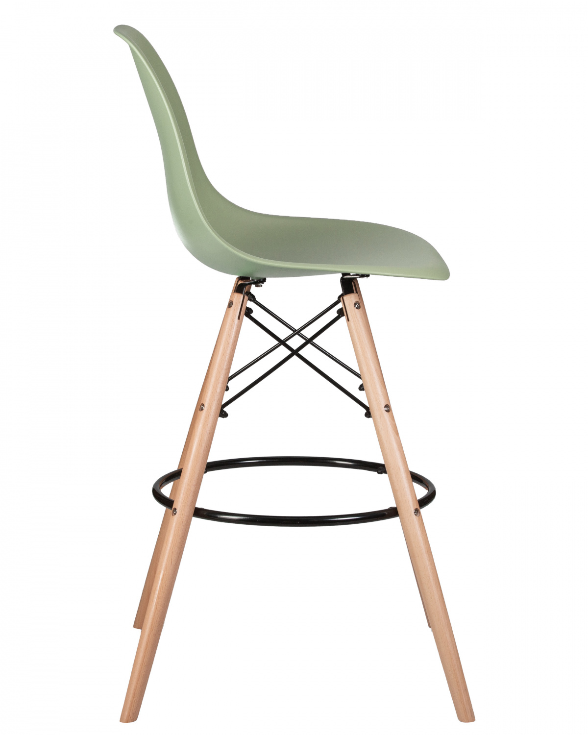 Стул барный DOBRIN DSW BAR, ножки светлый бук, цвет мятный (NX-G-09)