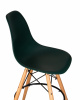 Стул барный DOBRIN DSW BAR, ножки светлый бук, цвет тёмно-зеленый (G-13)