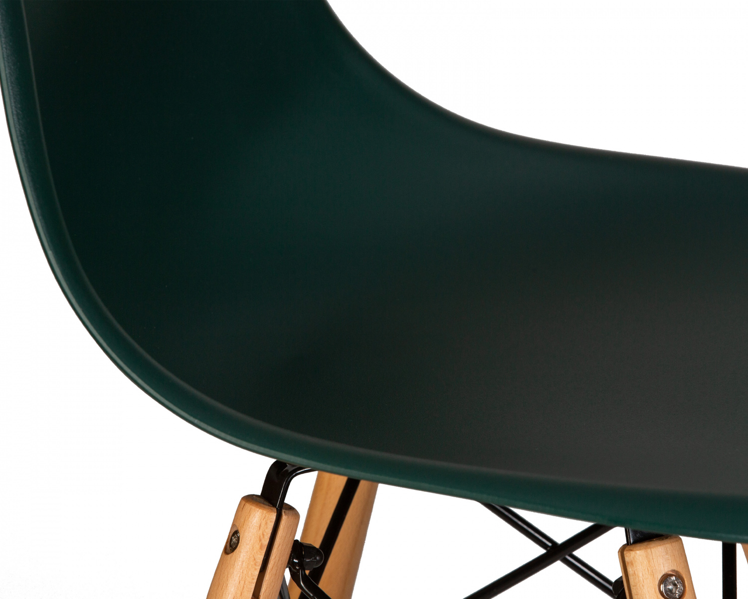 Стул барный DOBRIN DSW BAR, ножки светлый бук, цвет тёмно-зеленый (G-13)