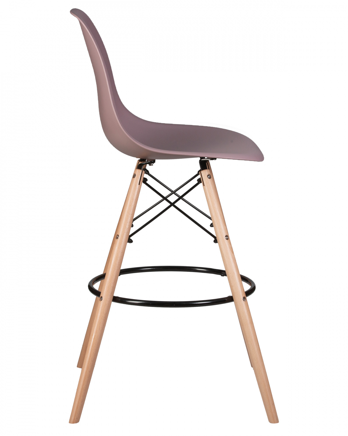 Стул барный DOBRIN DSW BAR, ножки светлый бук, цвет сиреневый (P-04)