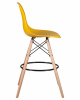 Стул барный DOBRIN DSW BAR, ножки светлый бук, цвет горчичный (Y-03)