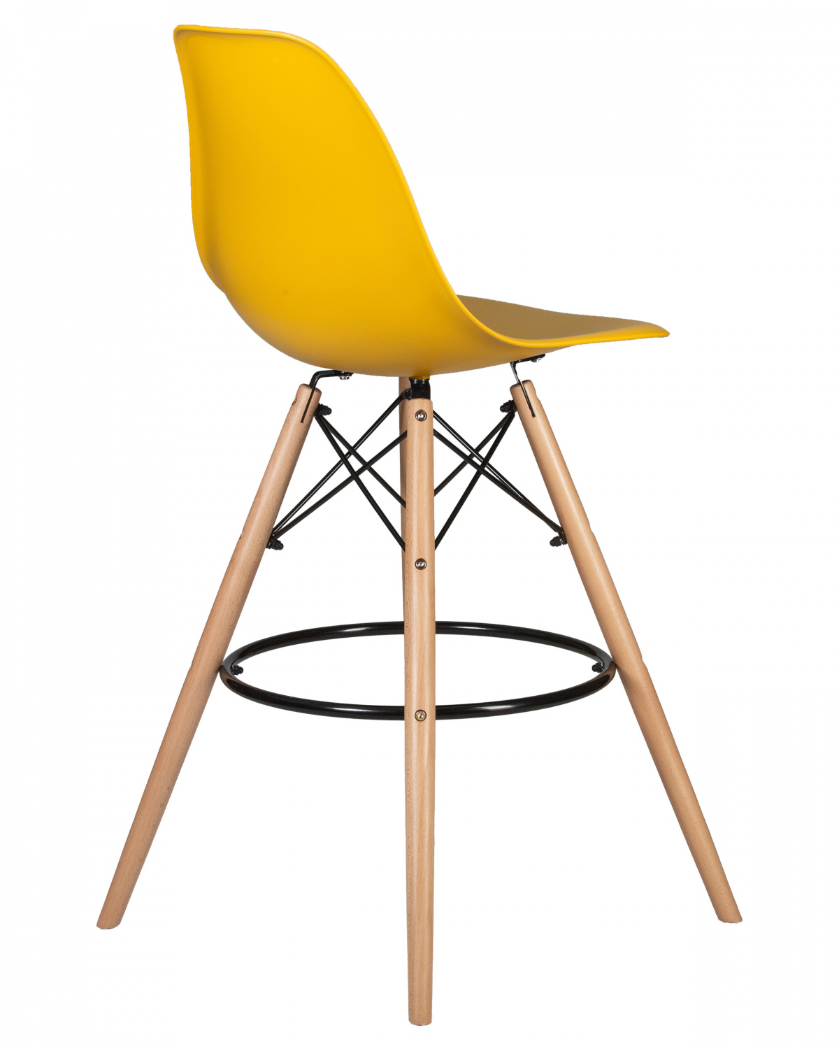 Стул барный DOBRIN DSW BAR, ножки светлый бук, цвет горчичный (Y-03)