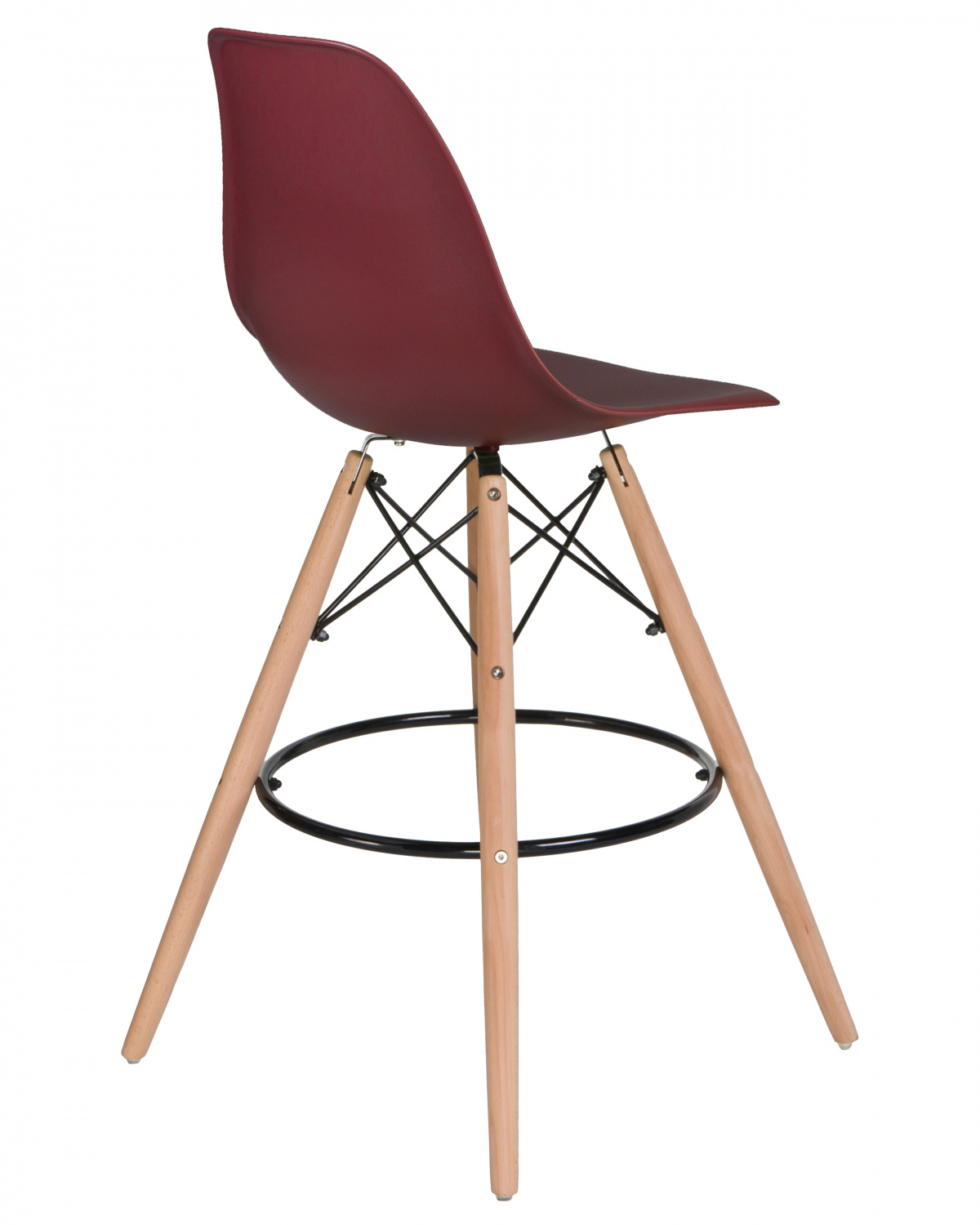 Стул барный DOBRIN DSW BAR, ножки светлый бук, цвет сливовый (R-13)