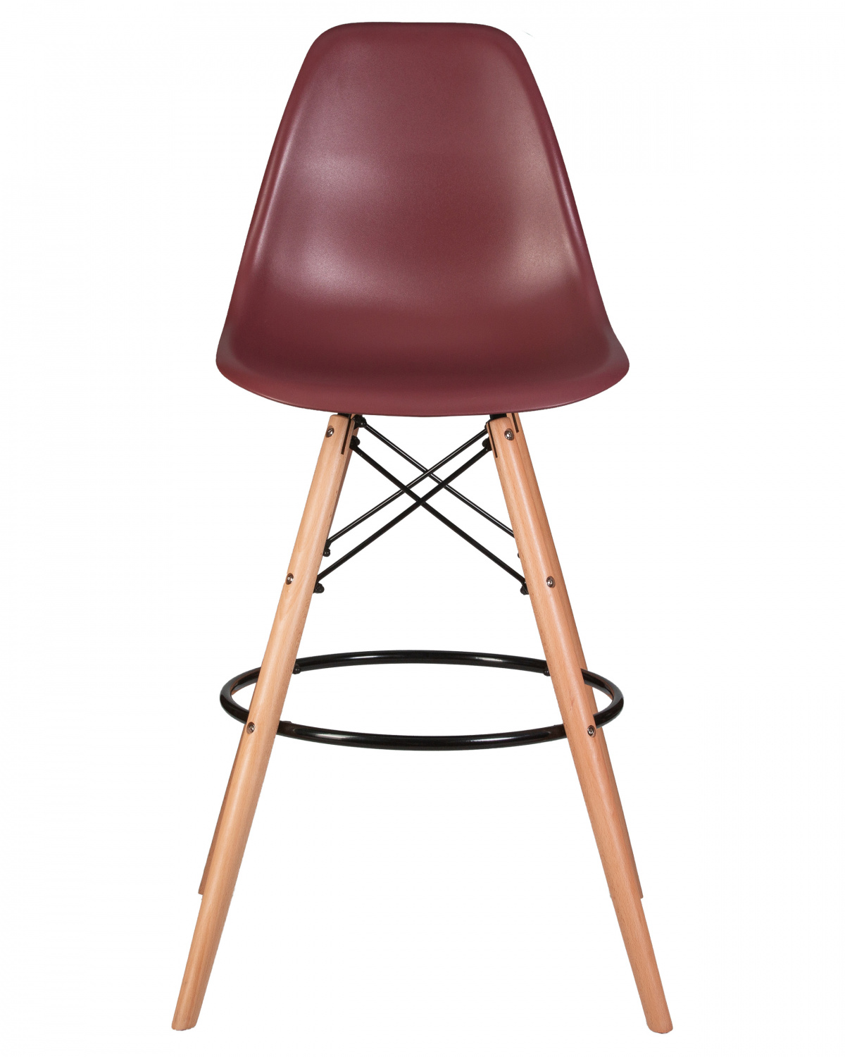 Стул барный DOBRIN DSW BAR, ножки светлый бук, цвет сливовый (R-13)