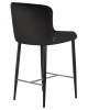 Стул полубарный DOBRIN CHRISTIAN'65, черные ножки, черный велюр (V108-77)