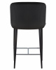 Стул полубарный DOBRIN CHRISTIAN'65, черные ножки, черный велюр (V108-77)