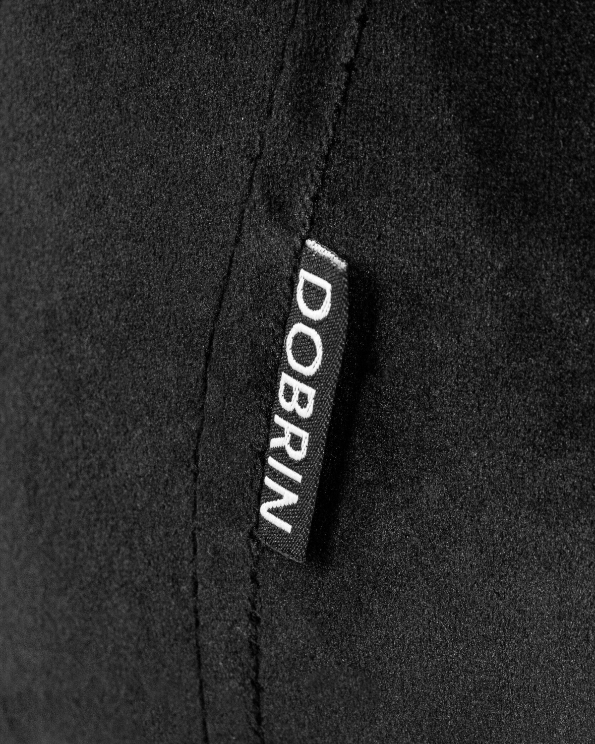 Стул полубарный DOBRIN CHRISTIAN'65, черные ножки, черный велюр (V108-77)