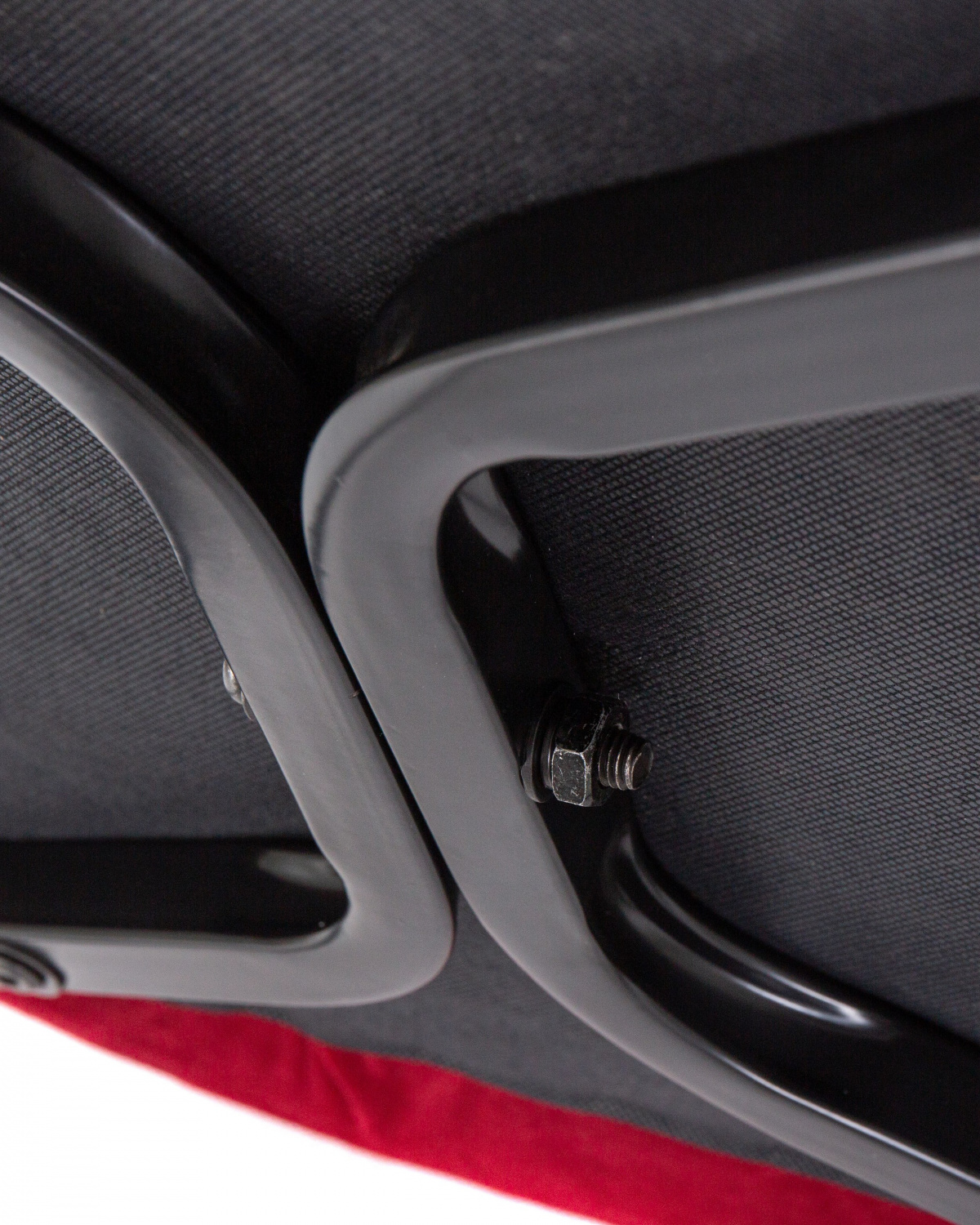 Стул барный DOBRIN CHRISTIAN'75, черные ножки, бордовый велюр (V108-85)