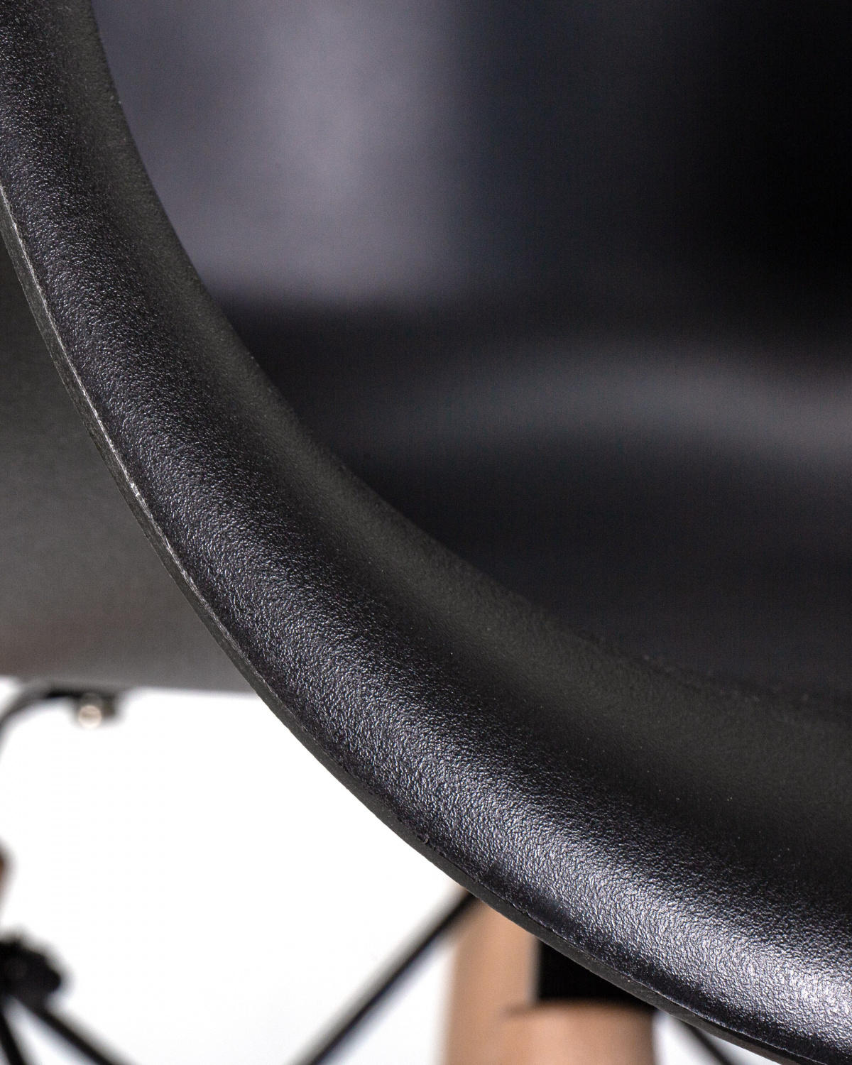 Стул барный DOBRIN DAW BAR, ножки светлый бук, цвет черный