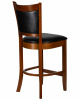 Стул полубарный DOBRIN GARRY COUNTER, шоколад, черный