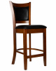 Стул полубарный DOBRIN GARRY COUNTER, шоколад, черный