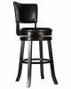 Вращающийся полубарный стул DOBRIN JOHN COUNTER, капучино, черный