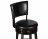 Вращающийся полубарный стул DOBRIN JOHN COUNTER, капучино, черный