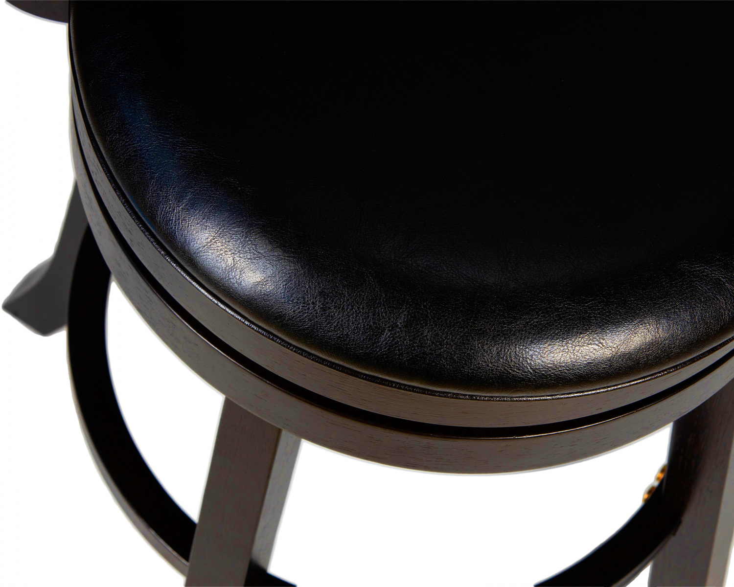 Вращающийся полубарный стул DOBRIN JOHN COUNTER, капучино, черный