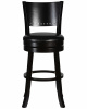 Вращающийся полубарный стул DOBRIN TONY COUNTER, капучино, черный