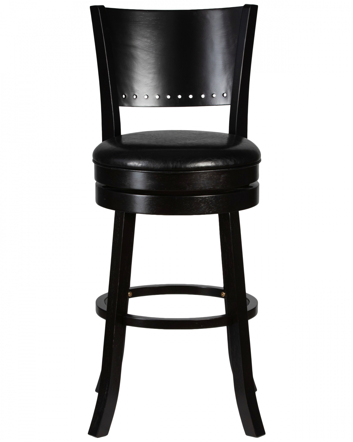 Вращающийся полубарный стул DOBRIN TONY COUNTER, капучино, черный