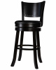 Вращающийся полубарный стул DOBRIN TONY COUNTER, капучино, черный