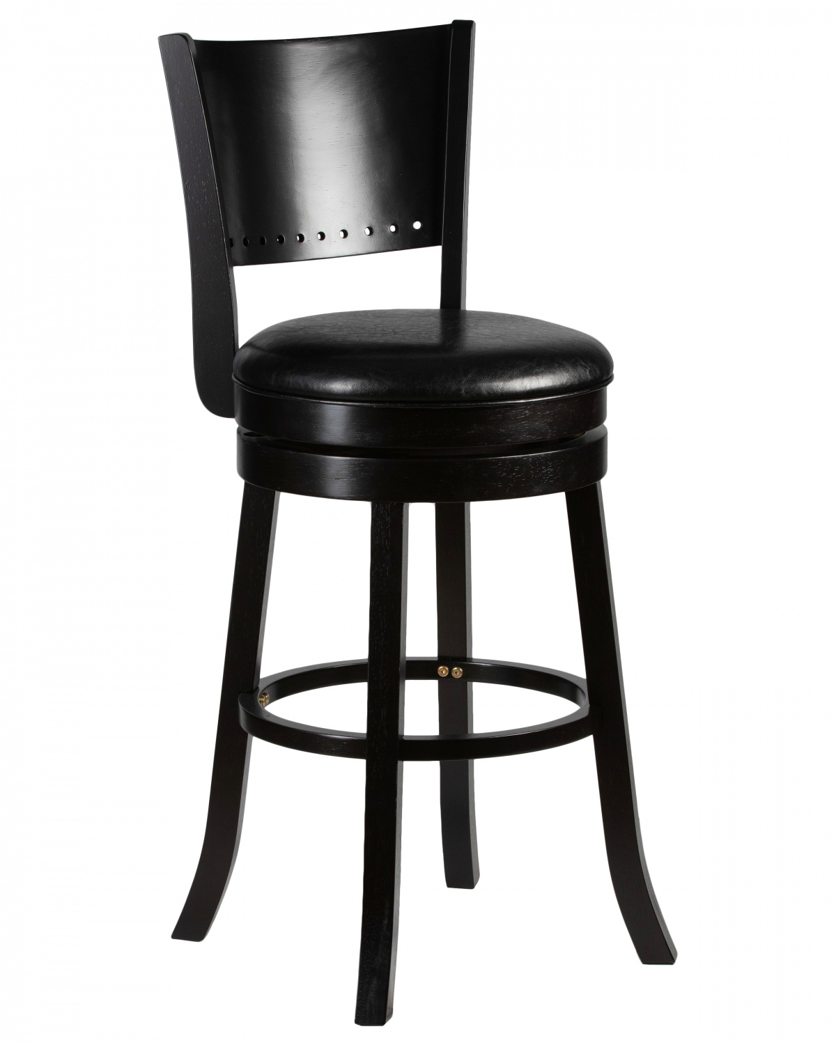 Вращающийся полубарный стул DOBRIN TONY COUNTER, капучино, черный