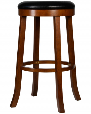 Круглый барный табурет DOBRIN BOB BAR, шоколад, черный