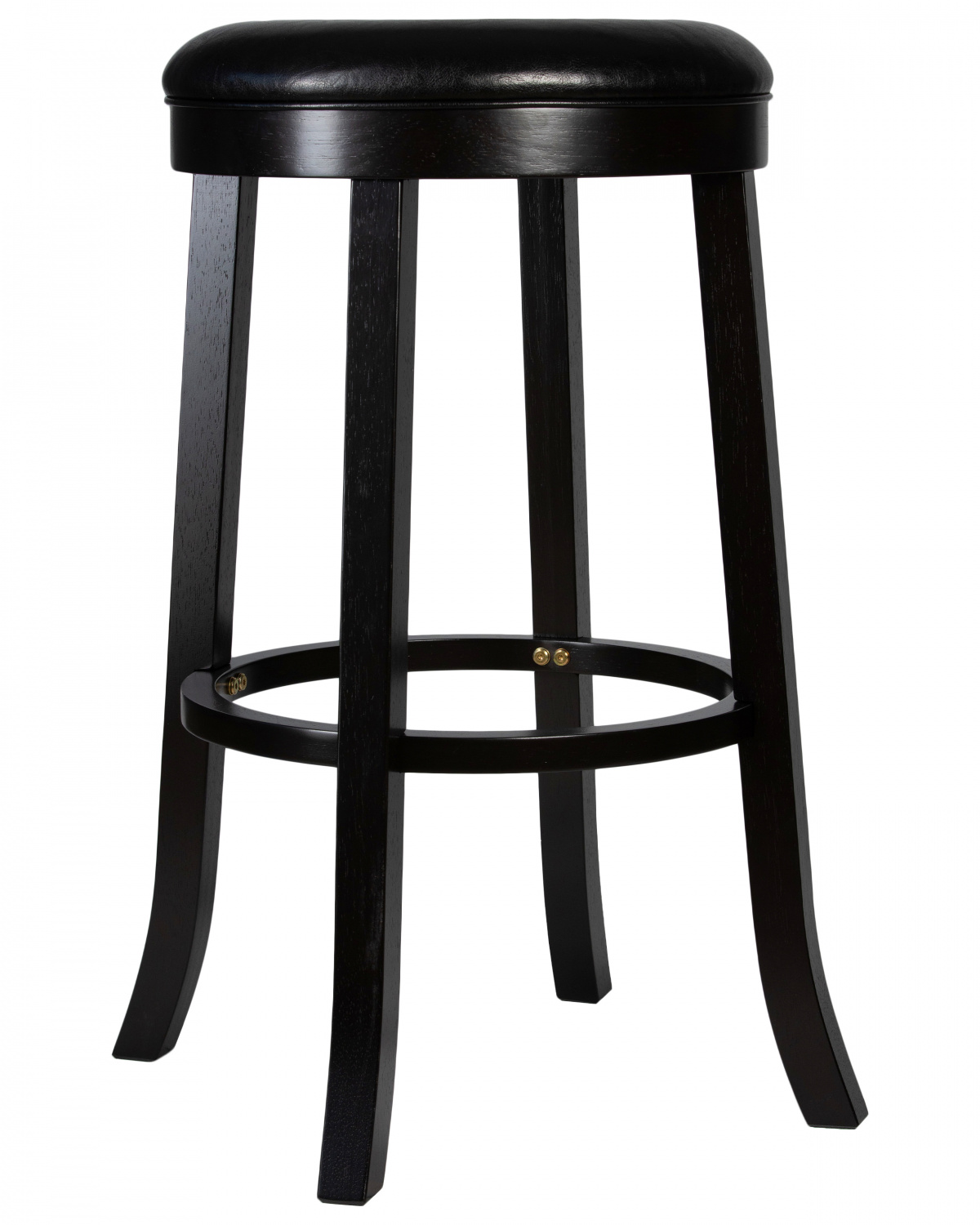 Круглый барный табурет DOBRIN BOB BAR, капучино, черный