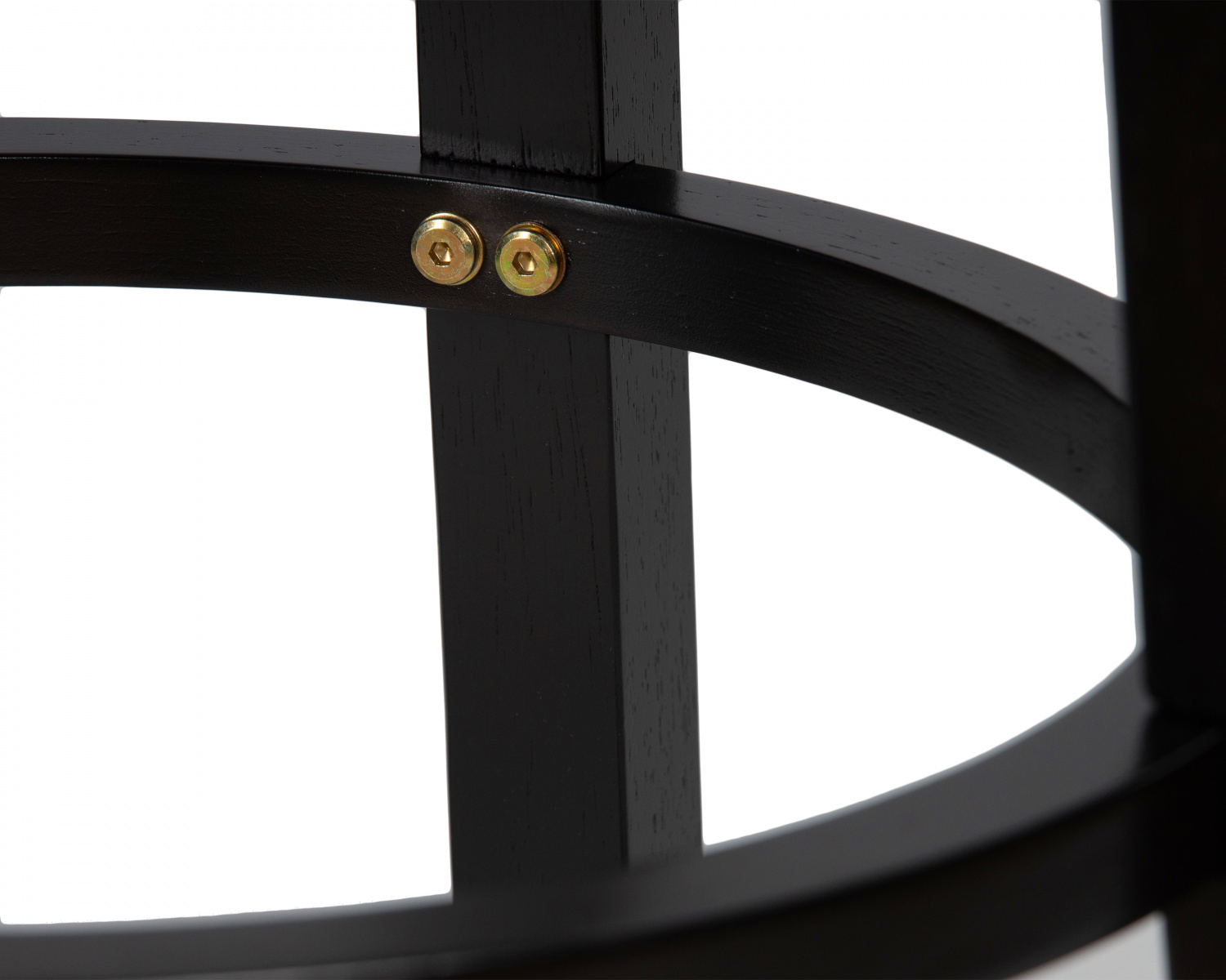 Круглый барный табурет DOBRIN BOB BAR, капучино, черный