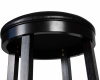 Круглый барный табурет DOBRIN BOB BAR, капучино, черный