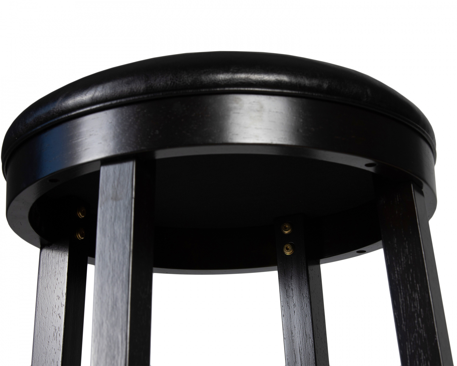 Круглый барный табурет DOBRIN BOB BAR, капучино, черный