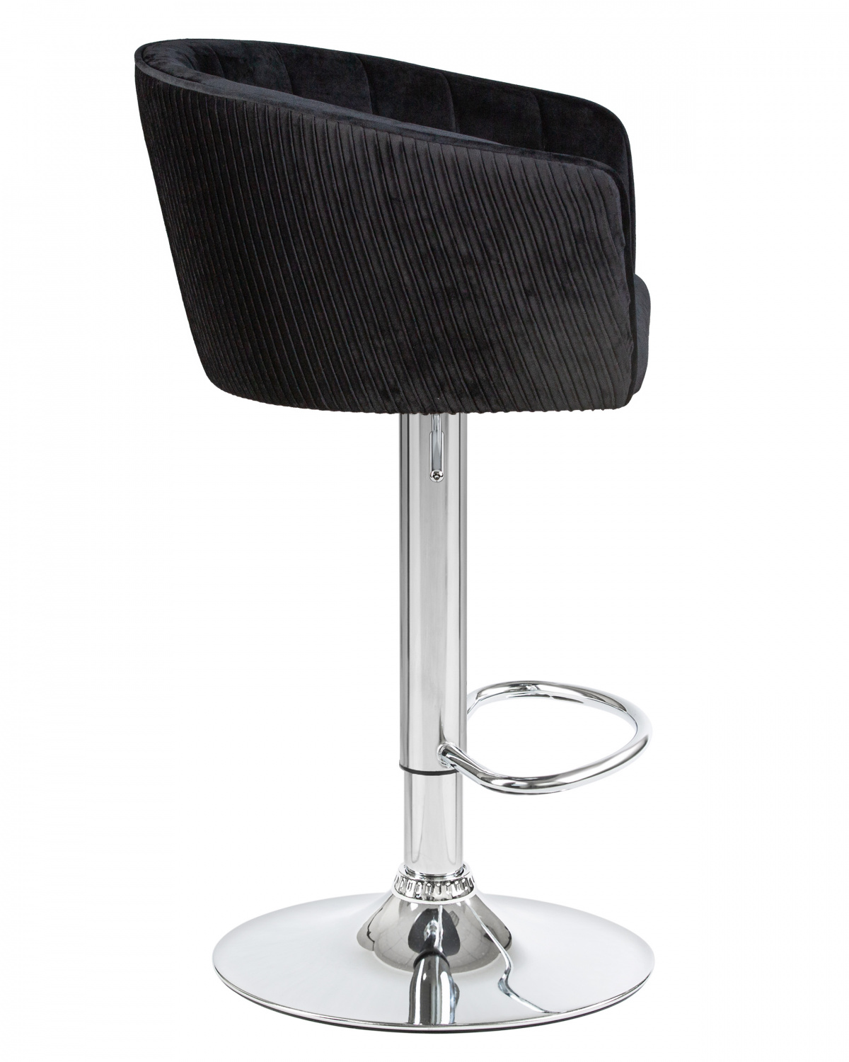 Стул барный DOBRIN DARCY, черный велюр (1922-21)