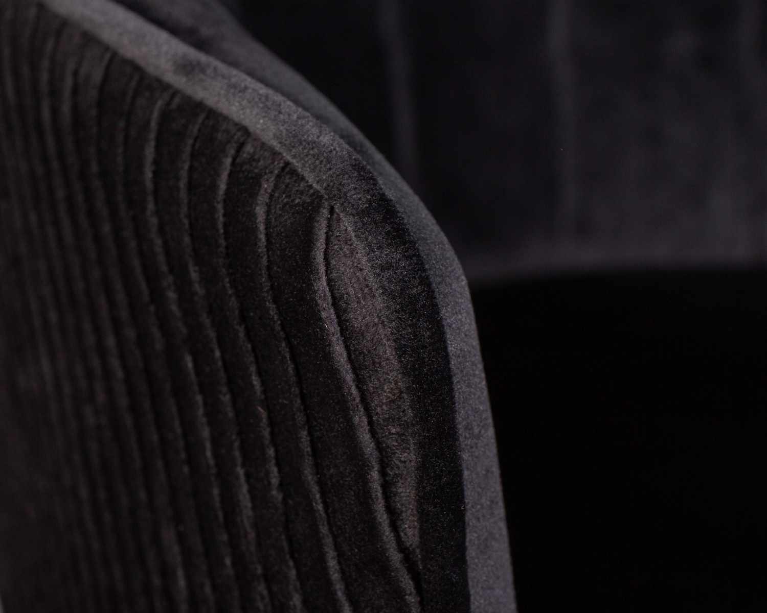 Стул барный DOBRIN DARCY, черный велюр (1922-21)