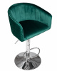 Стул барный DOBRIN DARCY, зеленый велюр (1922-9)