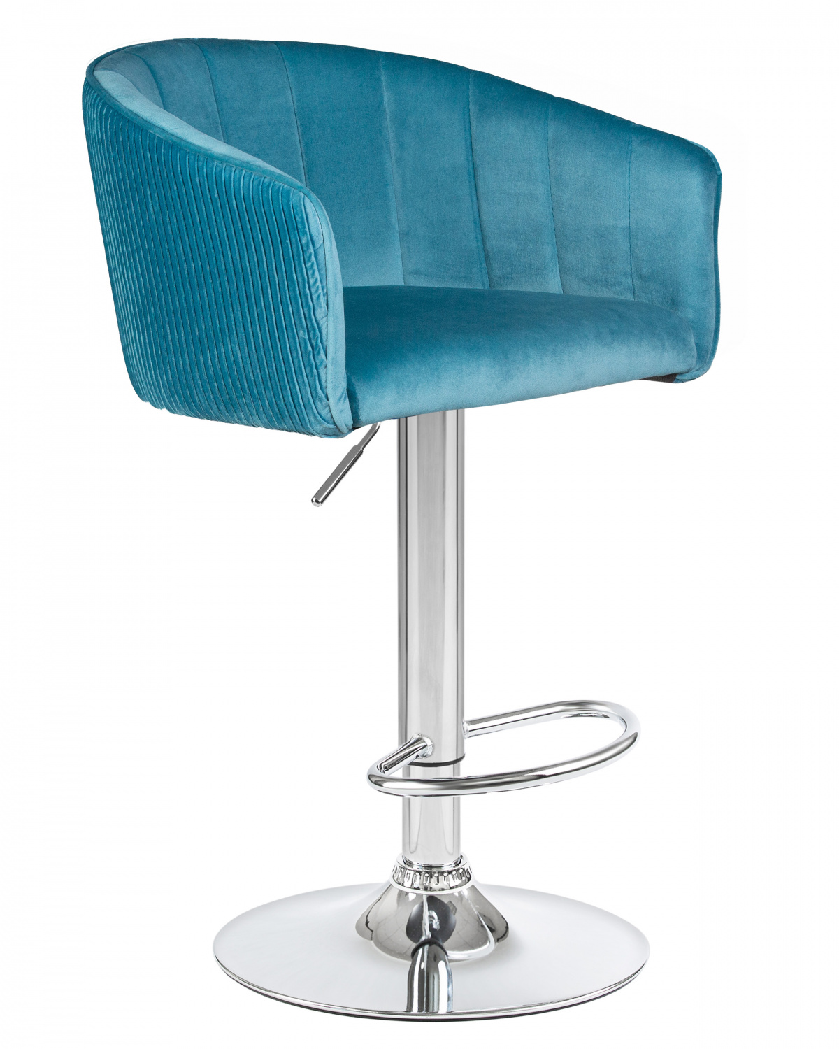 Стул барный DOBRIN DARCY, морской волны велюр (1922-7)