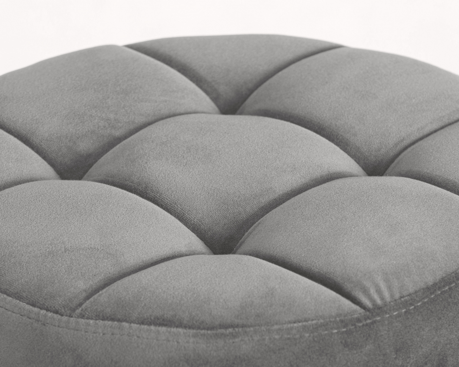 Табурет барный DOBRIN BRUNO BLACK, серый велюр (MJ9-75)