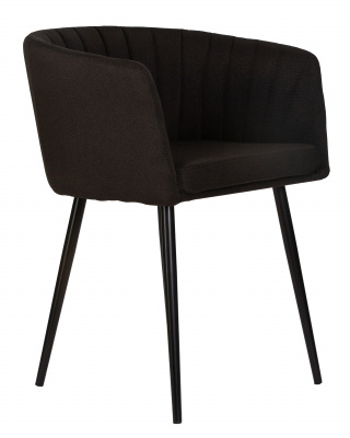 Стул обеденный DOBRIN ALINA, черная ткань (LAR-106D-28)