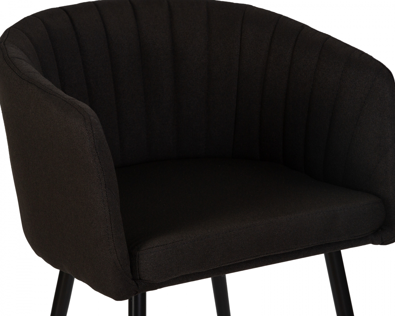 Стул обеденный DOBRIN ALINA, черная ткань (LAR-106D-28)