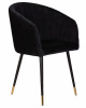 Стул обеденный DOBRIN MARY, черный велюр (1922-21)