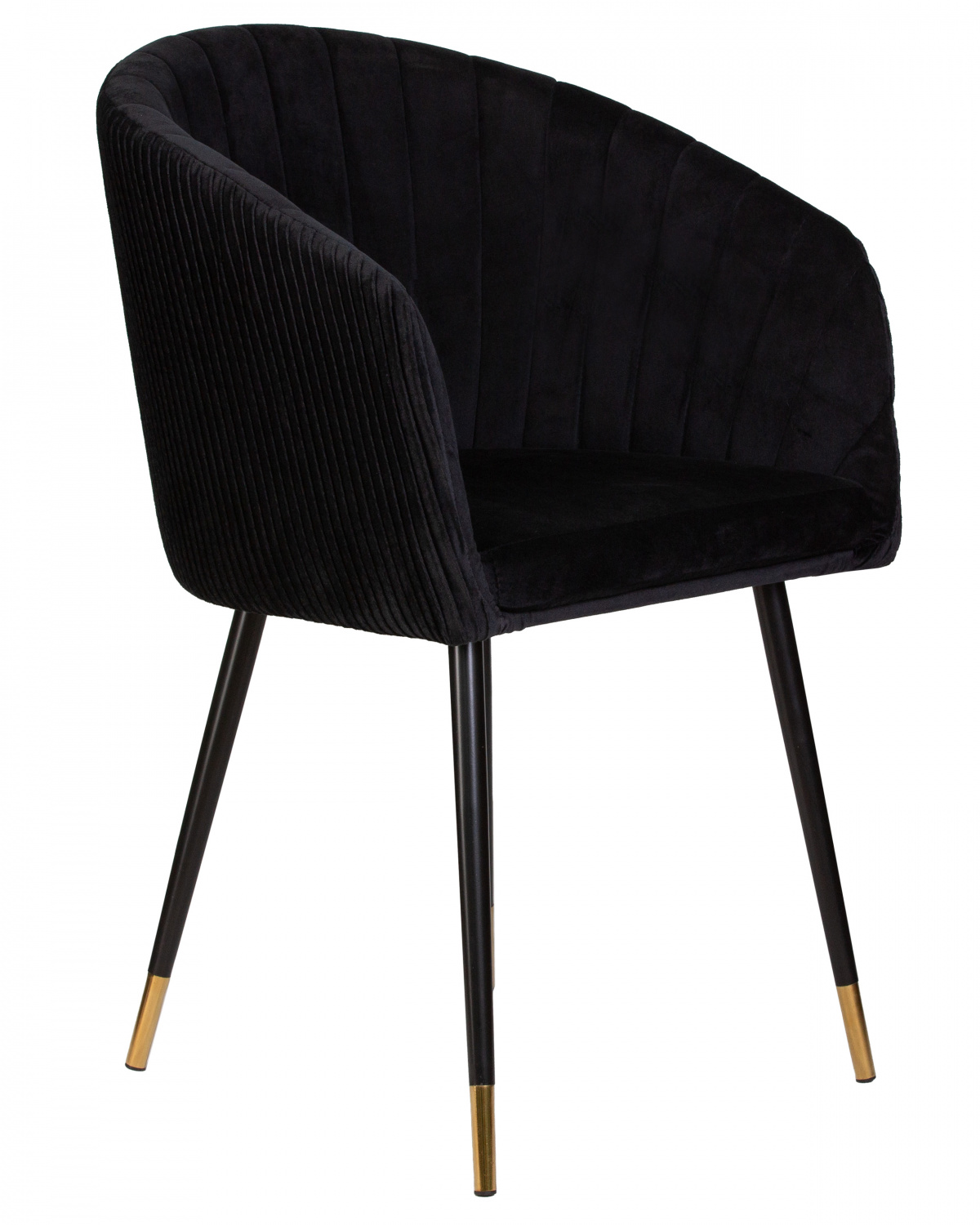Стул обеденный DOBRIN MARY, черный велюр (1922-21)