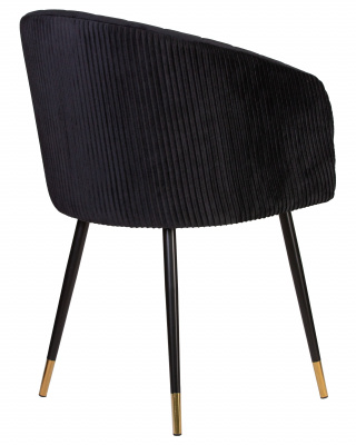 Стул обеденный DOBRIN MARY, черный велюр (1922-21)