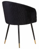 Стул обеденный DOBRIN MARY, черный велюр (1922-21)