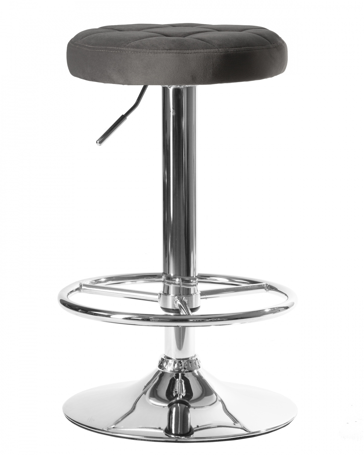 Табурет барный DOBRIN BRUNO, серый велюр (MJ9-75)