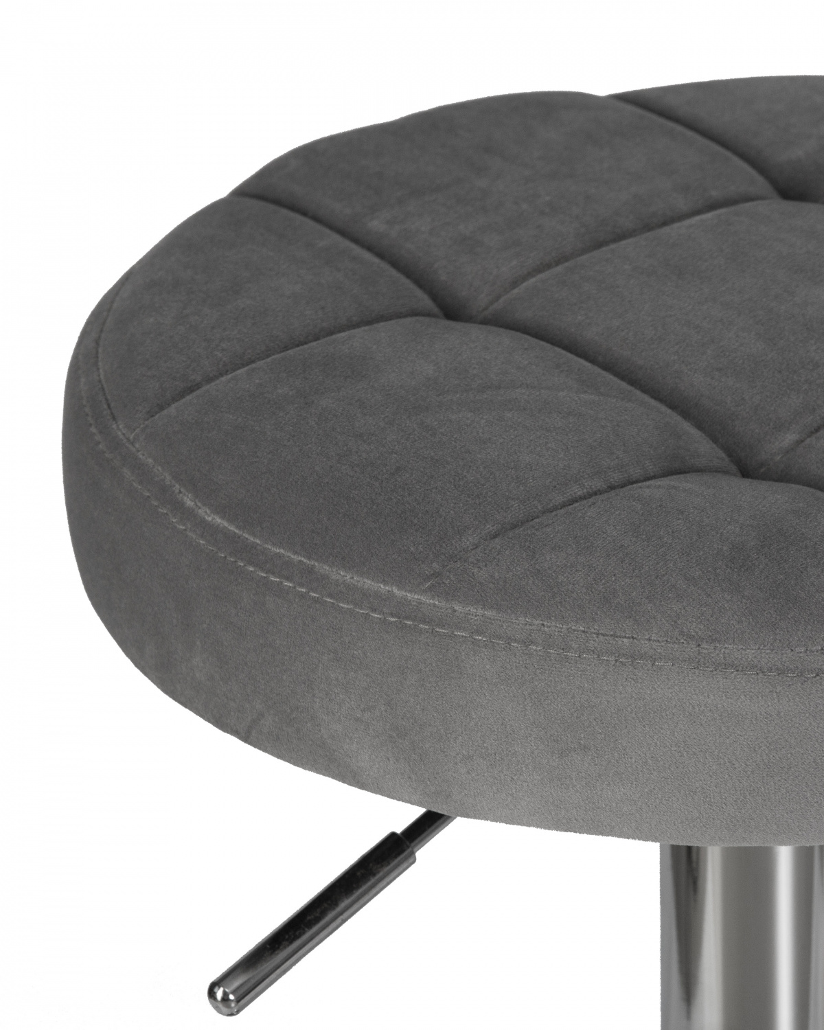 Табурет барный DOBRIN BRUNO, серый велюр (MJ9-75)