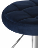 Табурет барный DOBRIN BRUNO, синий велюр (MJ9-117)