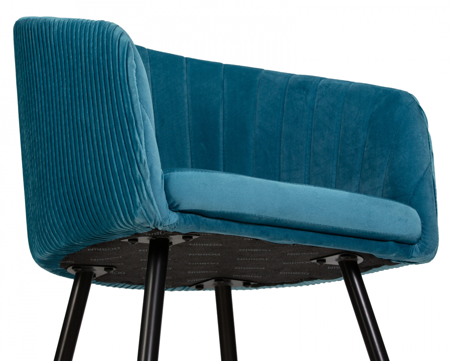 Стул обеденный DOBRIN MARY, морская волна велюр (1922-7)