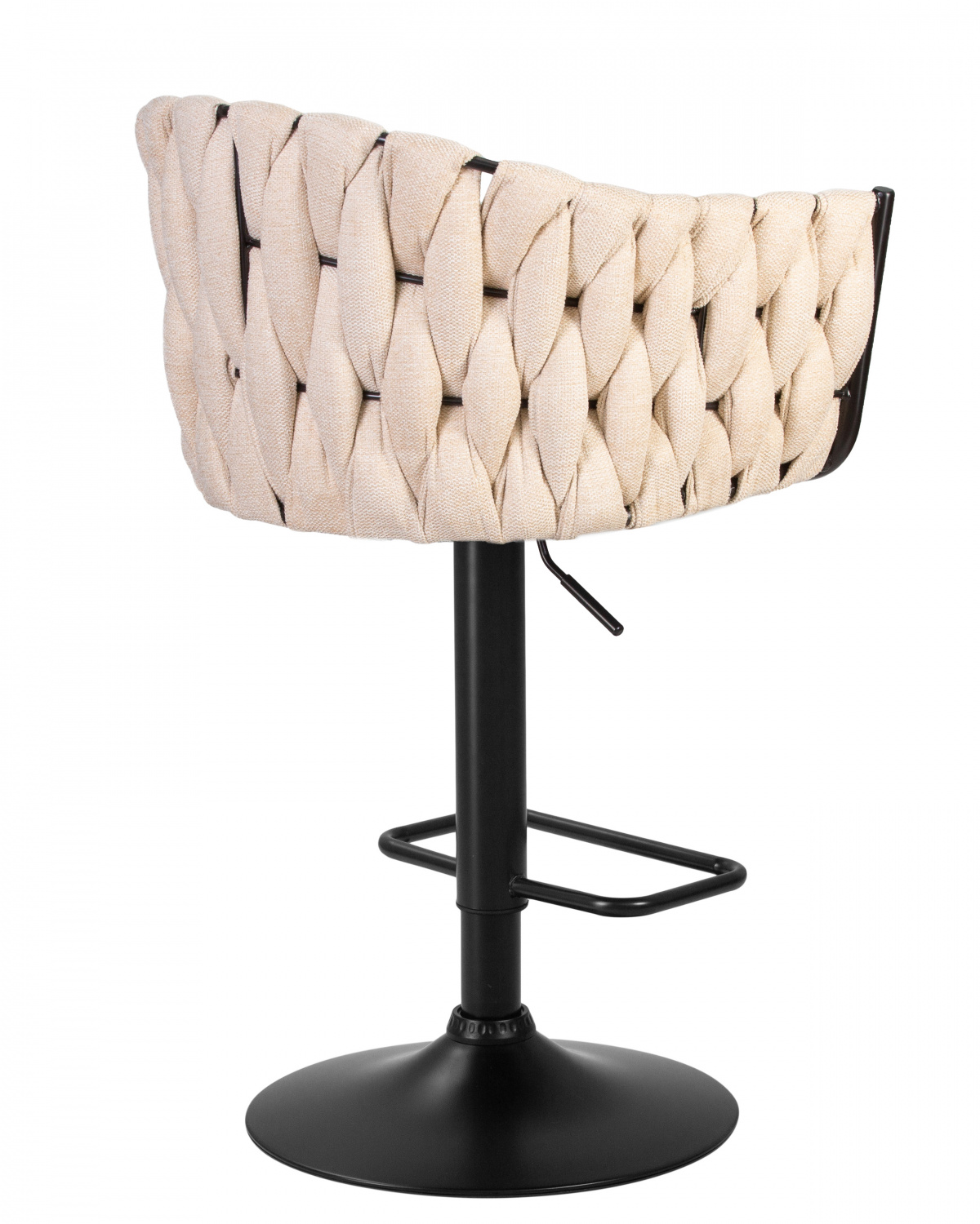 Стул барный DOBRIN LEON, бежевая ткань (LAR 275-1)