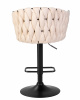 Стул барный DOBRIN LEON, бежевая ткань (LAR 275-1)