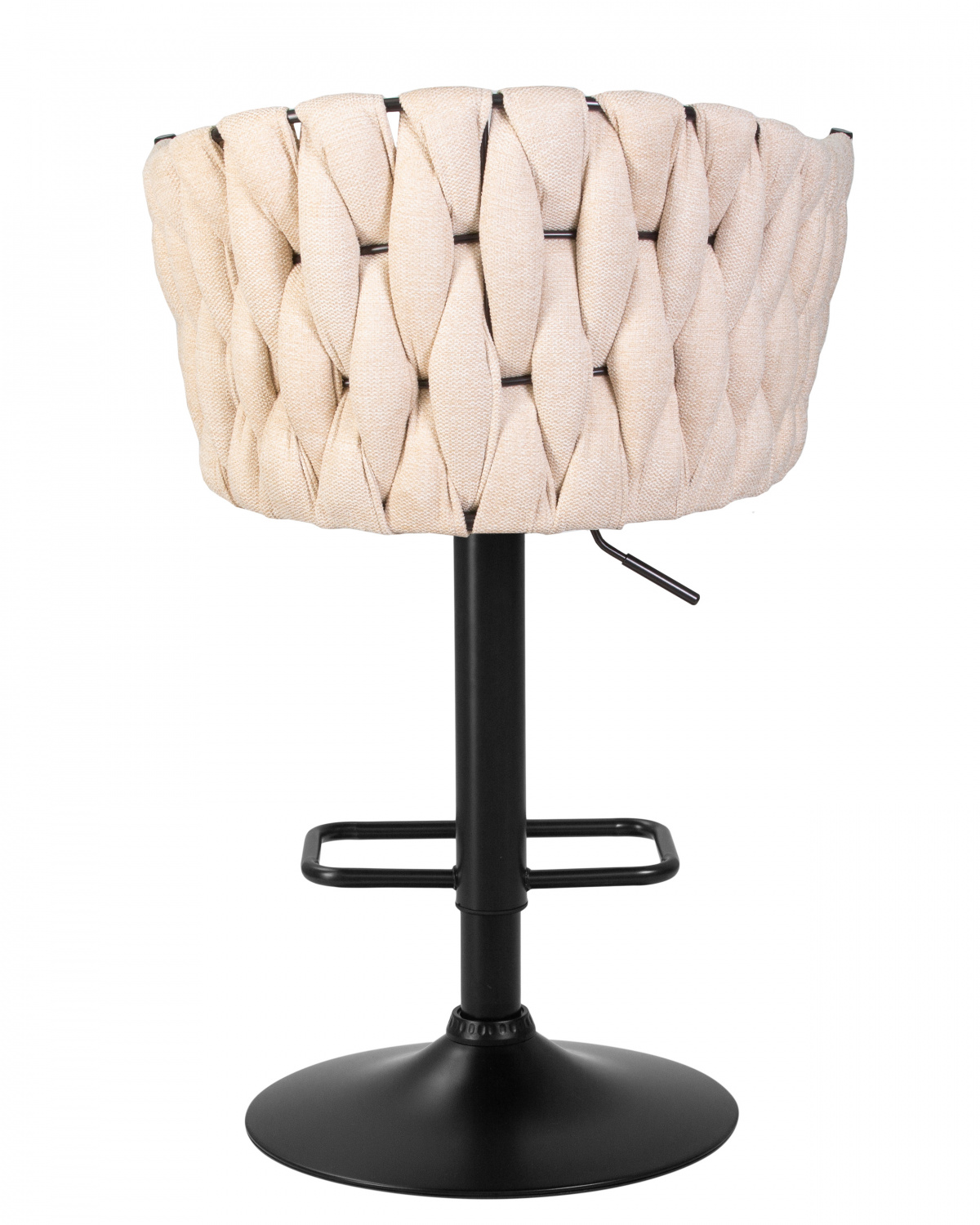 Стул барный DOBRIN LEON, бежевая ткань (LAR 275-1)