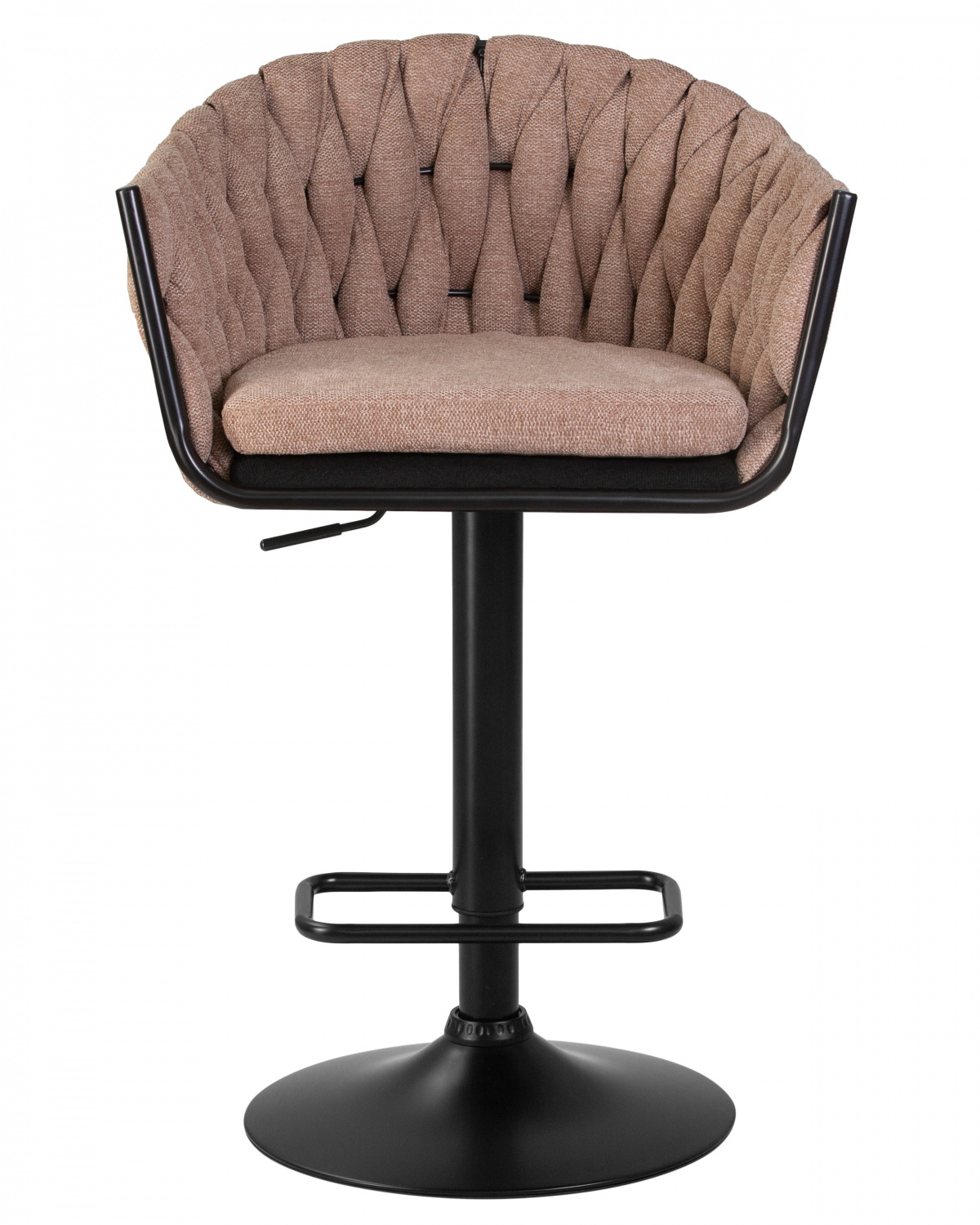 Стул барный DOBRIN LEON, коричневая ткань (LAR 275-3)