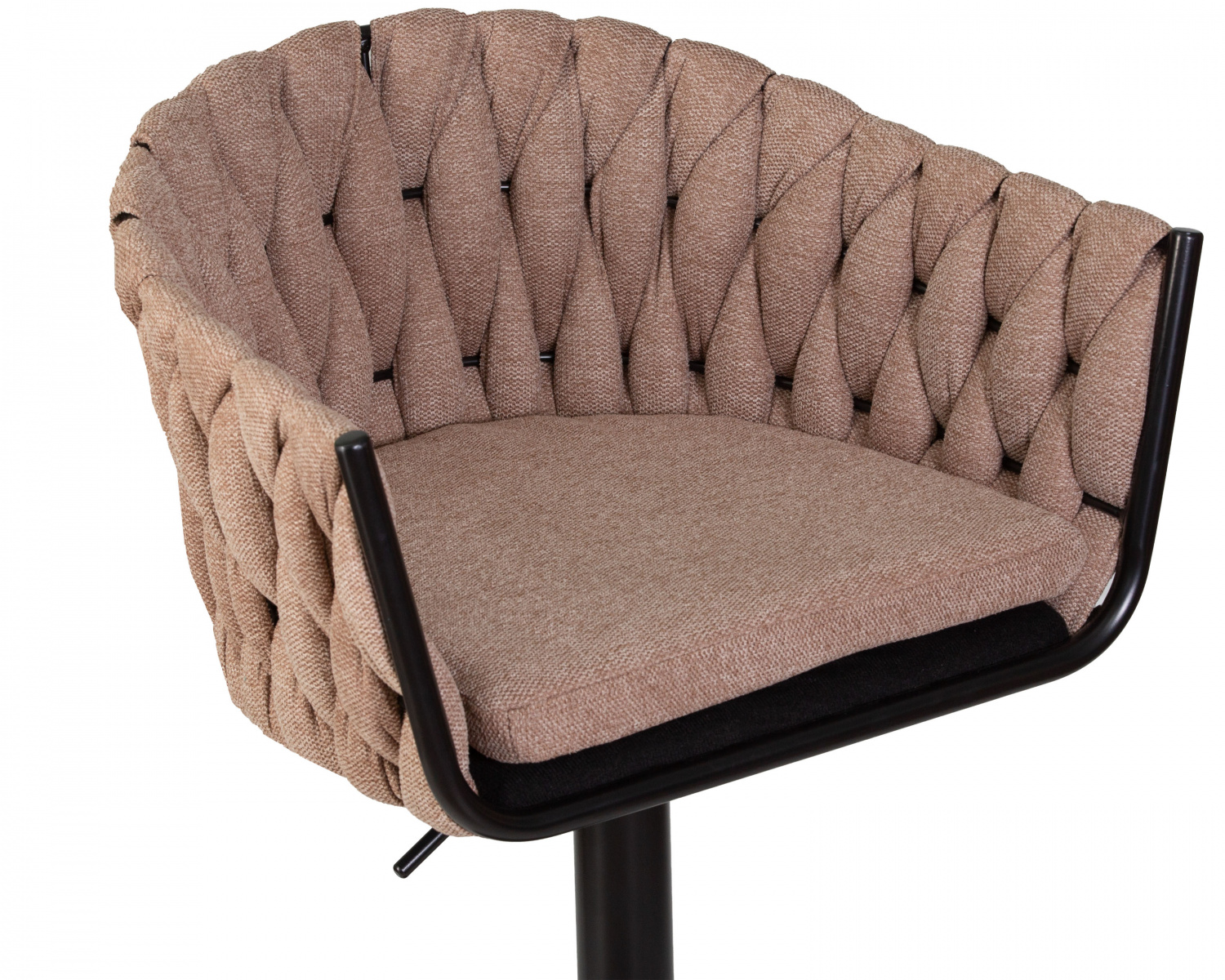 Стул барный DOBRIN LEON, коричневая ткань (LAR 275-3)