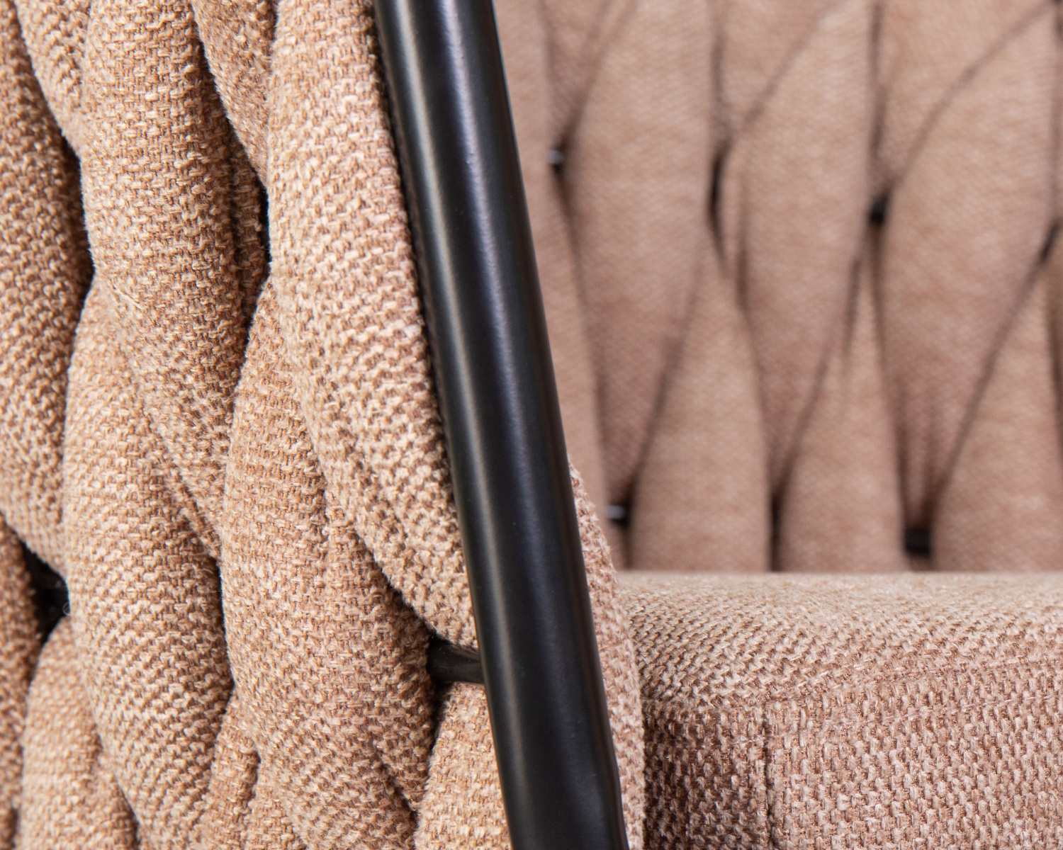 Стул барный DOBRIN LEON, коричневая ткань (LAR 275-3)