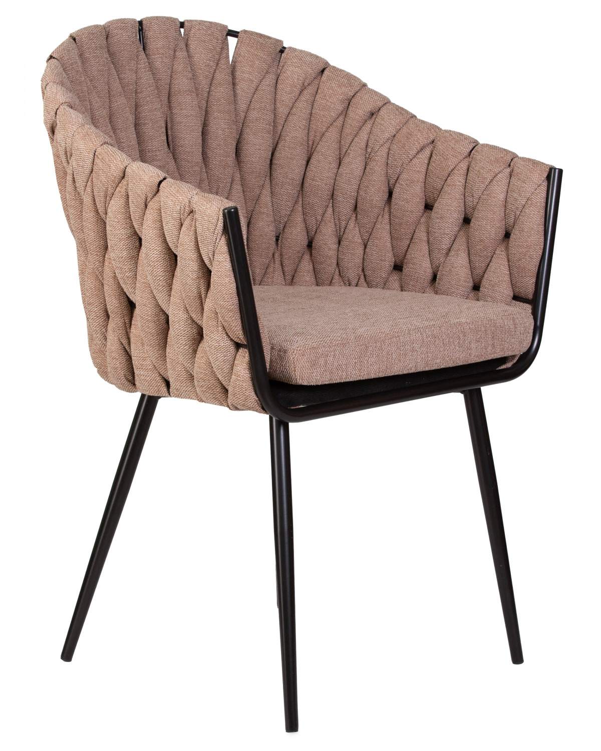 Стул обеденный DOBRIN MATILDA, коричневая ткань (LAR 275-3)