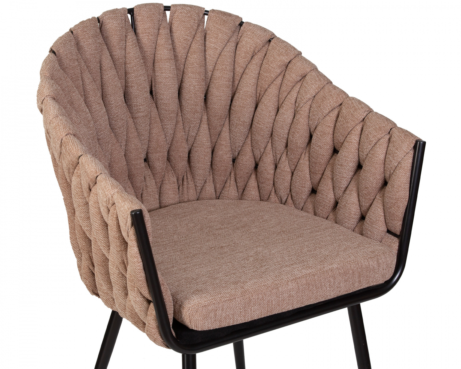 Стул обеденный DOBRIN MATILDA, коричневая ткань (LAR 275-3)